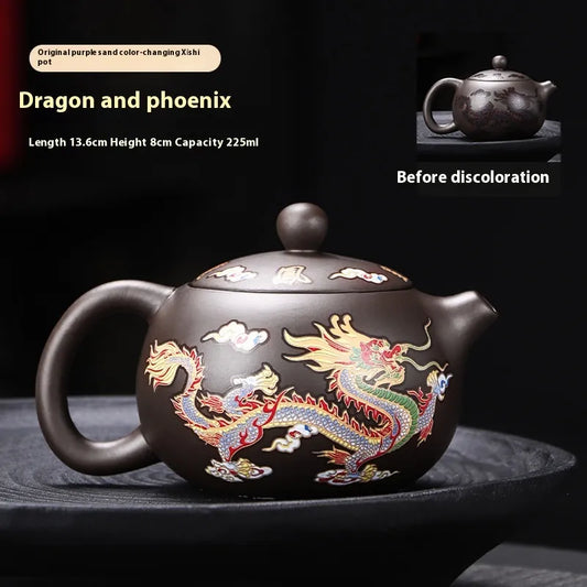 HomeSpark Color Reveal Teapot — Heat-Reactive Ceramic