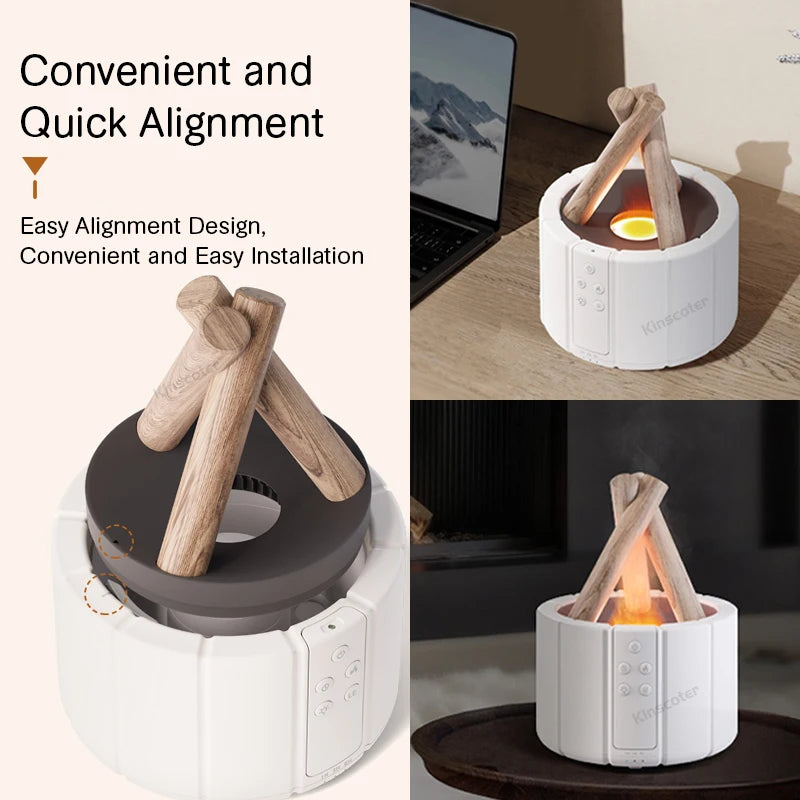 HomeSpark Flame Diffuser — Simulated Flame Aroma Diffuser